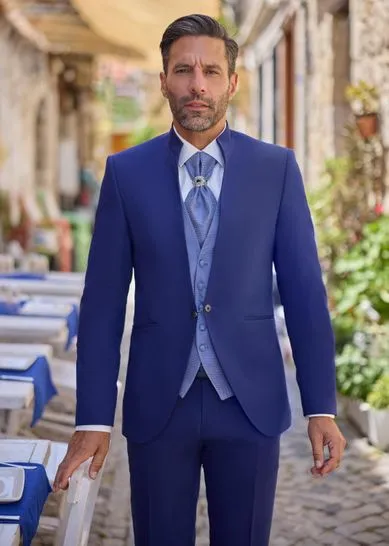 calvi bleu Costume de mariage