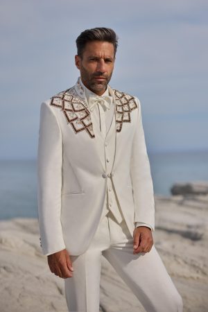 cancun ivoire Costume de mariage