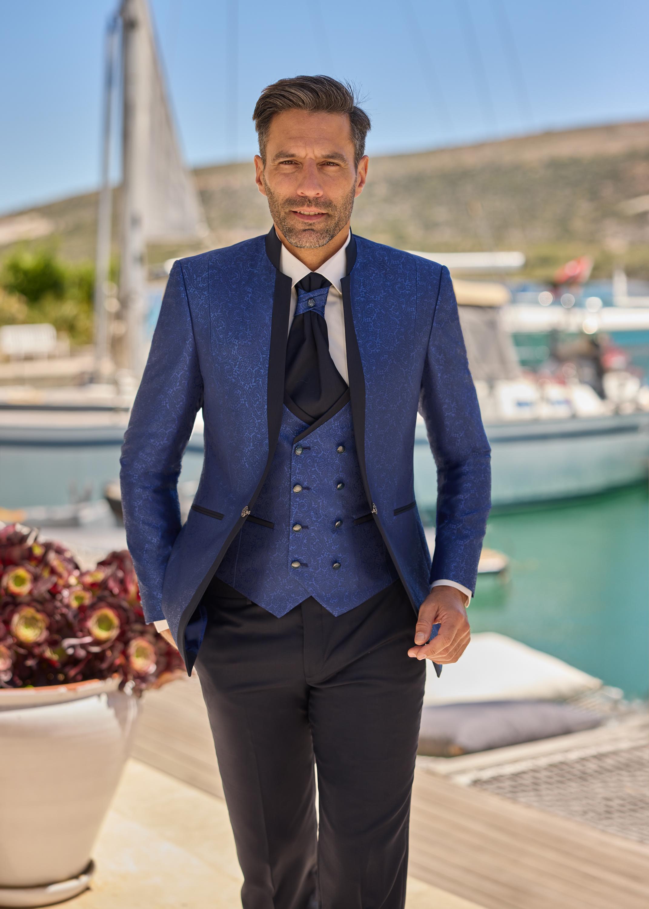 olbia bleu roy Costume de mariage